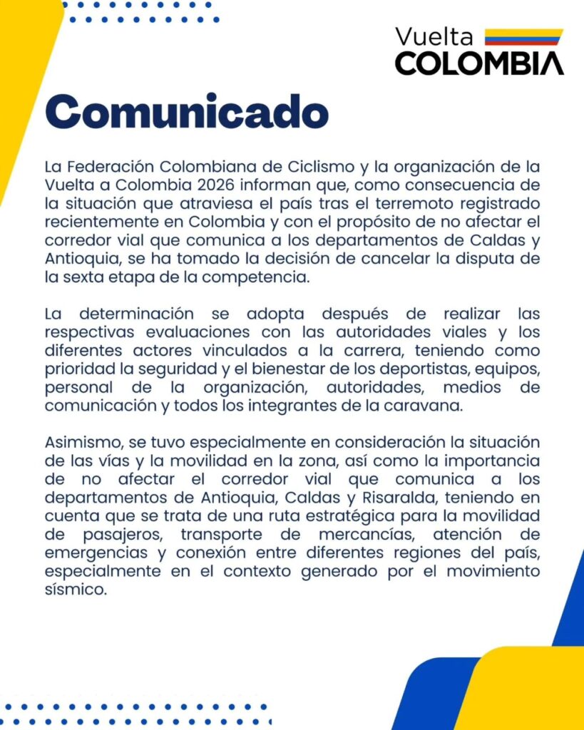 Comunicado etapa 6 cancelada - Parte 1
